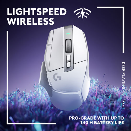 Logitech G502 X LIGHTSPEED 25000 DPI Wireless Optical Gaming Mouse - White