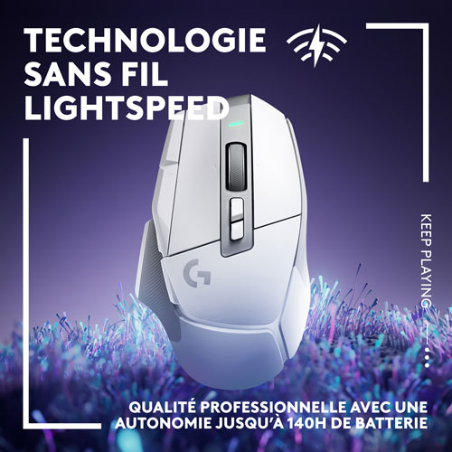 Logitech G502 X LIGHTSPEED 25000 DPI Wireless Optical Gaming Mouse - White