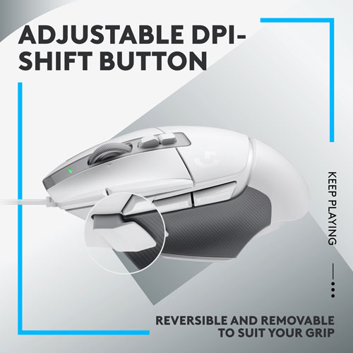 Logitech G502 X 25000 DPI Optical Gaming Mouse - White