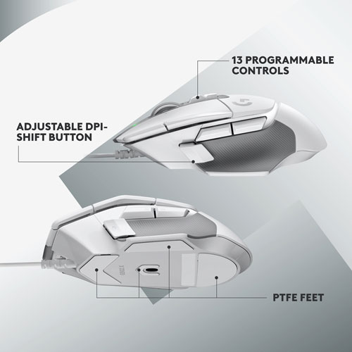 Logitech G502 X 25000 DPI Optical Gaming Mouse - White
