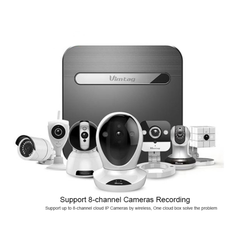 Dispositif de stockage infonuagique de Vimtag avec disque dur de 1 To, prend en charge jusqu’à 8 flux IPC de 5 Mpx, sortie HDMI/VGA