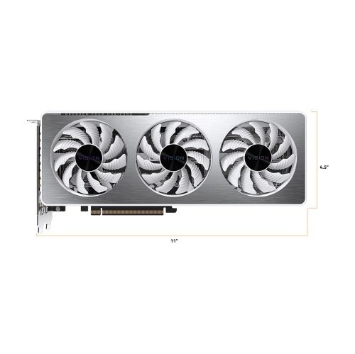 GIGABYTE Vision OC GeForce RTX 3060 12GB GDDR6 PCI Express 4.0 ATX Video Card GV-N3060VISION OC-12GD (LHR)