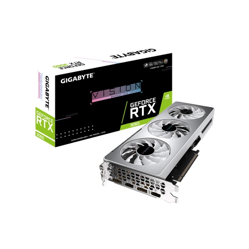 GIGABYTE Vision OC GeForce RTX 3060 12GB GDDR6 PCI Express 4.0 ATX Video Card GV-N3060VISION OC-12GD (LHR)