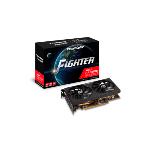 PowerColor Fighter AMD Radeon RX 6600 8GB GDDR6 2044Mhz Black