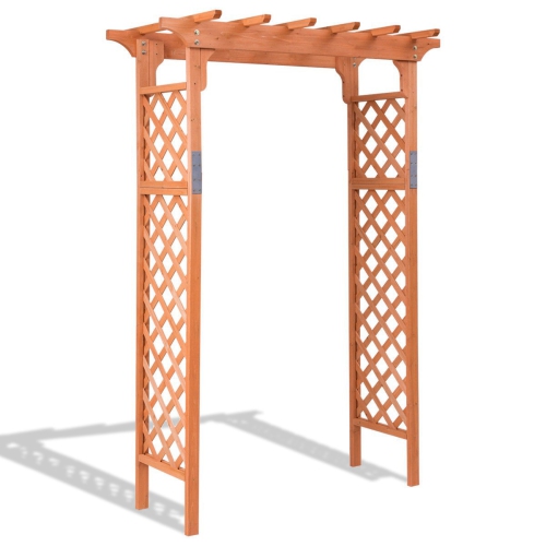 Pergola en bois à voûte de 7 pi Garden de High Arbor