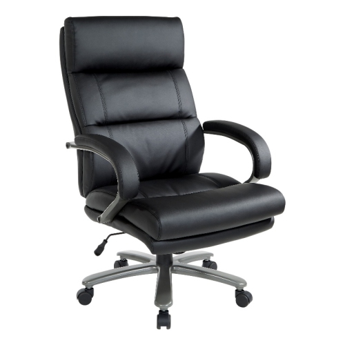 OFFICE STAR  Big And Tall Executive Chair In Bonded Leather In Black