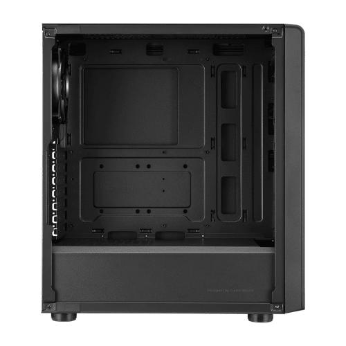 Cooler Master Elite 500 USB 3.2 Tempered Glass Micro ATX Mid Tower 2 Fans Black Computer Case