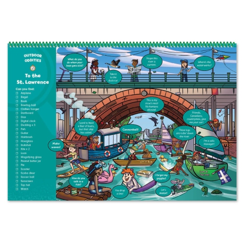 Tablette d'activités sur le Canada – Cherche et trouve : monstre lacustre