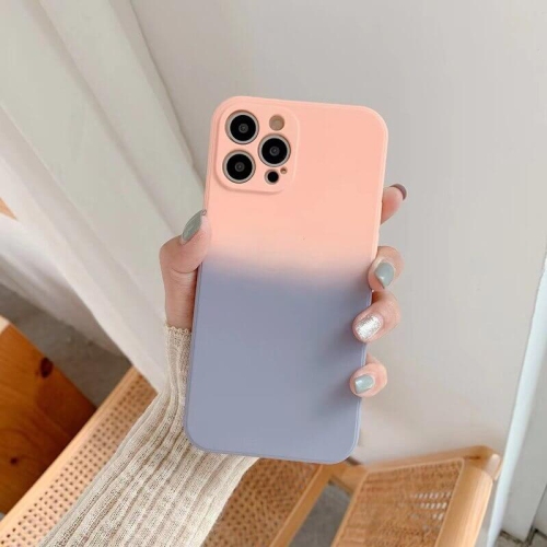 SUPERSHIELD  for Apple Iphone 12 Pro Max Coral + Smart Shockproof Liquid Silicone Full Camera Protective Cover Case In Gray