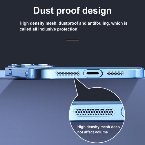 For Apple iPhone XR Blue Smart Shockproof Luxury Stream Electro Plating Elegant Cover Case