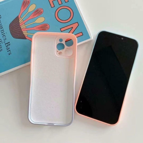 Pour l’étui protecteur d’appareil photo étanche antichoc en silicone liquide iPhone 12 Pro d’Apple, corail/gris