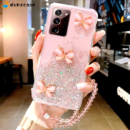 Case for Samsung Galaxy S21 5G,Butterfly Flower Design for Women Girl Glitter Clear Ultra Slim Soft Silicone TPU Protective Cover Compatible with