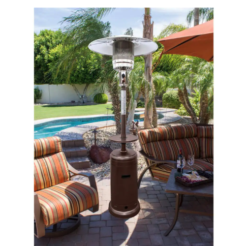AZ Patio Heaters Chauffe-terrasse au propane martelé de 48 000 BTU - HLDS01-W-CG