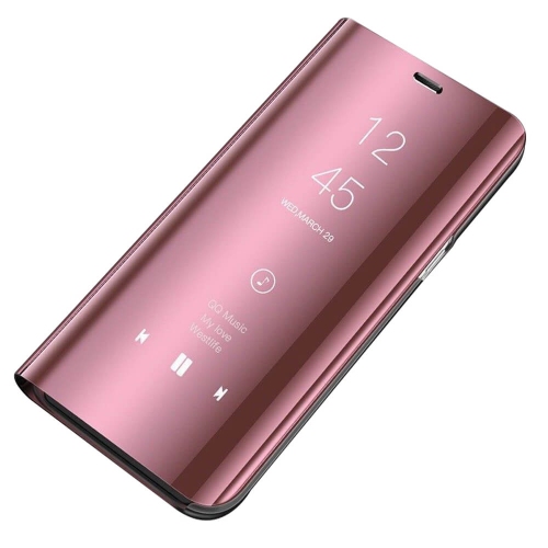 Samsung Galaxy S8 Rose Gold Smart Mirror View Clear Luxury Flip Stand Slim Case Cover