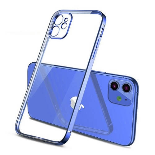 SUPERSHIELD  Apple Iphone 11 Smart Shockproof Luxury Stream Electro Plating Elegant Cover Case In Blue