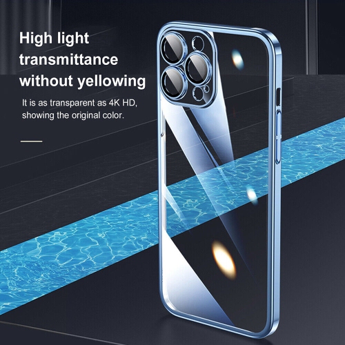 Apple iPhone 11 Blue Smart Shockproof Luxury Stream Electro Plating Elegant Cover Case