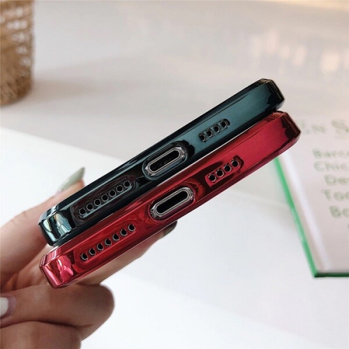 For Apple iPhone XR Green Smart Shockproof Luxury Stream Electro Plating Elegant Cover Case - Green