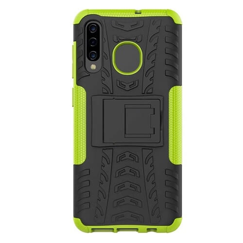 Samsung Galaxy A70 Green Case Shockproof Heavy Duty Tough Kickstand Protective Rugged Case Cover