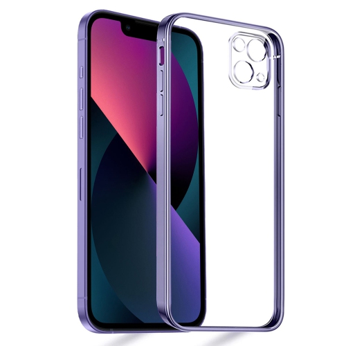 For Apple iPhone XR Purple Smart Shockproof Luxury Stream Electro Plating Elegant Cover Case
