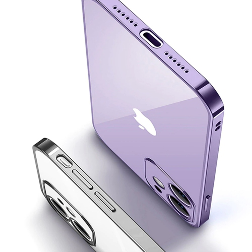 For Apple iPhone XR Purple Smart Shockproof Luxury Stream Electro Plating Elegant Cover Case
