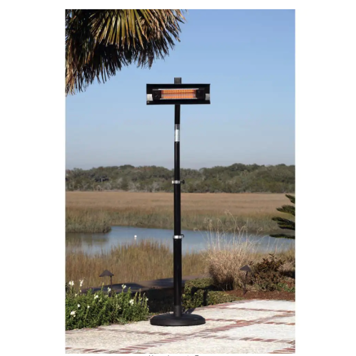Fire Sense 02678 Chauffe-terrasse télescopique monté sur poteau de 1 500 watts
