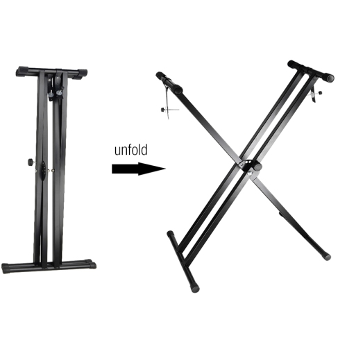 PrimeCables – Support robuste pour clavier, musique classique, supports pour piano électronique, noir