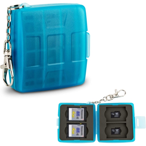 DOLAER  8 Slots Memory Card Case for 4 Sd/sdhc/sdxc Cards And 4 Micro Sd/tf Cards, Anti-Dust Crush Resistance, Sd Card Case Small Micro Sd Holder \w