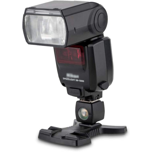 Optical Flash Slave Trigger Hot Shoe Sync Adapter with PC Socket, Optical Sensor & 1/4'-20 Threaded Socket Cold Shoe for All Flashes Speedlight with