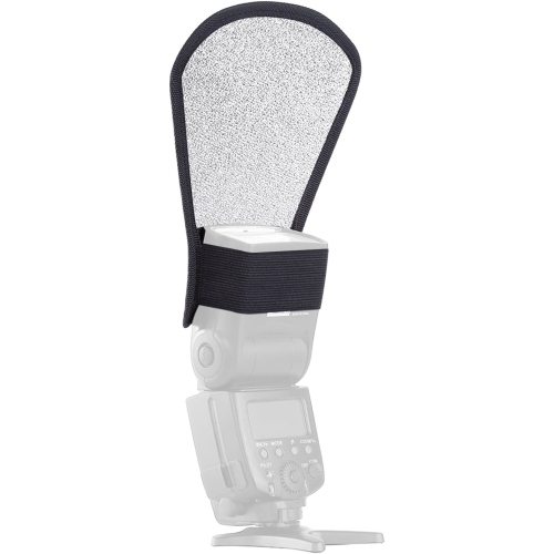 Diffuseur flash argenté/blanc pour flash Speedlite SB-600, SB-800, SB-900, Canon Speedlite 380EX 430EX 550EX 580EX Flash Vivita Flash de Sony Pentax