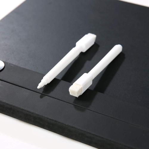 Movie - Clap Board, Hollywood Clapper Board, film accessoire pour claquette en bois avec noir et blanc, 12 x 11 pi, crayon blanc effaçable