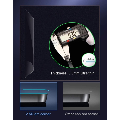 Protecteur d’écran compatible avec les appareils photo X-S10, X-T30II, X-T30, X-T20, X-T10 de Fujifilm, paquet de 3, verre trempé antirayure 9H de