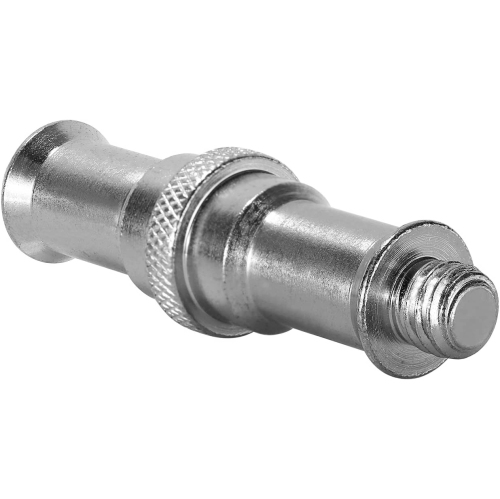 2 Pieces Standard 1/4 to 3/8 inch Metal Male Convertor Threaded Screw Adapter Spigot Stud for Studio Light Stand, Hotshoe/Coldshoe Adapter, Ball