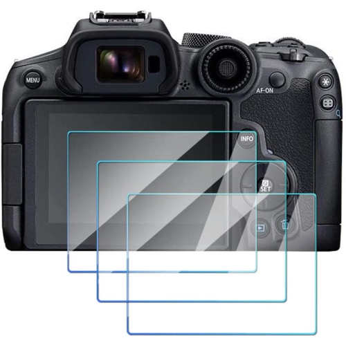 R7 Screen Protector Compatible for Canon EOS R7 R6 Camera, 0.3mm 9H Hardness Anti-Scratch Tempered Glass(3 Pack)