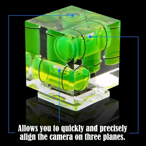 Triple 3 Axis Hot Shoe Bubble Spirit Level for Canon Nikon Pentax DSLR Camera