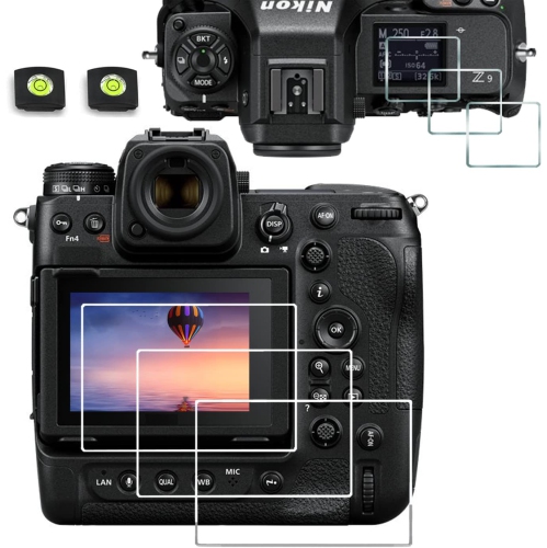 LCD +TOP Screen Protector Compatible for Nikon Z9 Z 9 Camera, Anti-scratch Tempered Glass Hard Protective Film Cover Hot Show Level include(3+3+2pack)