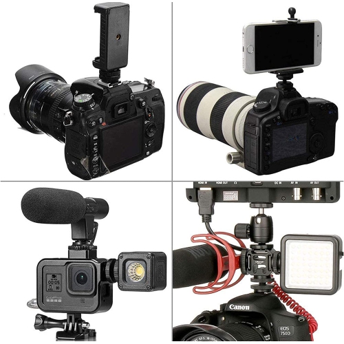 2pc Portable Camera hot Shoe Holder to 1/4'-20 Tripod Screw Adapter,Flash Shoe Mount for DSLR Camera Rig