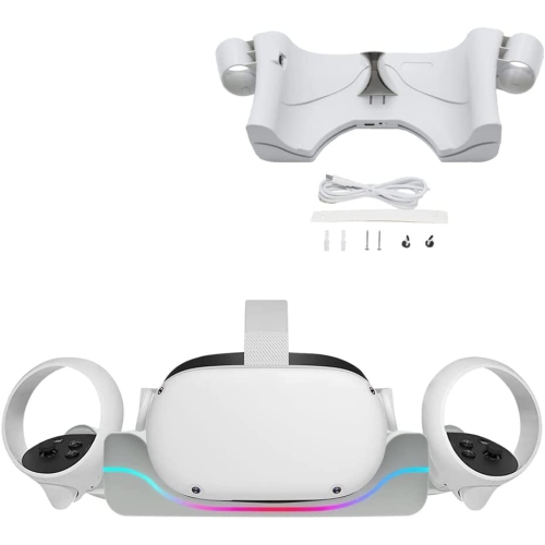 Taoke Fast Charging Station for Oculus Quest 2 VR Headset Controllers, Oculus Quest 2 Charging Base
