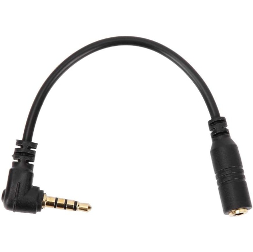 DOLAER  3-Pole Trs to 4-Pole Trrs Microphone Adapter Cable, 3.5MM Earphone Headphone Adapter Connector Trs to Trrs Converter Cable Line