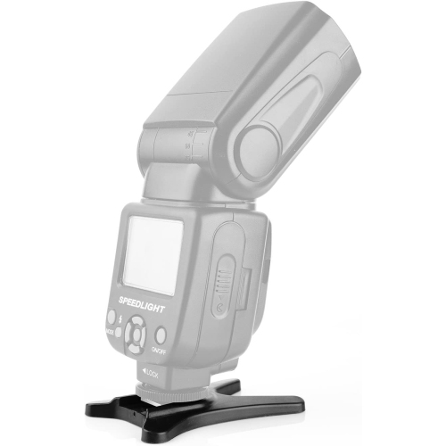 Anwenk Camera Flash Stand Flash Speedlight Hot Shoe Mount Stand with 1/4' Metal Tripod Thread for Flash Speedlight Speedlite, Compatible with Canon