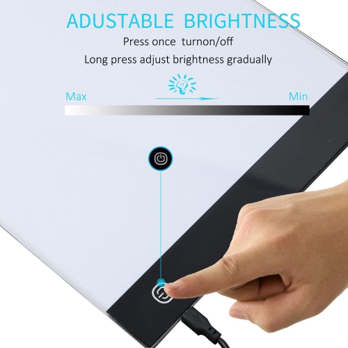 Portable Led A5 Painting Light Pad Tracing White LED Artcraft Light Box Bright Pad for Sketching, Diamond Painting (A5)