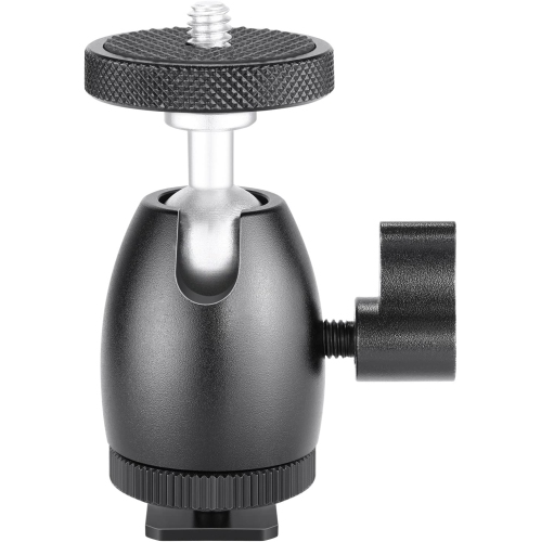 Mini Ball Head with Lock and Hot Shoe Adapter Camera Cradle