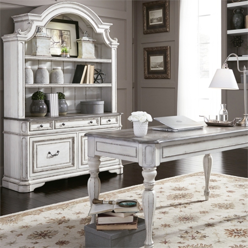 Magnolia Manor White Writing Desk