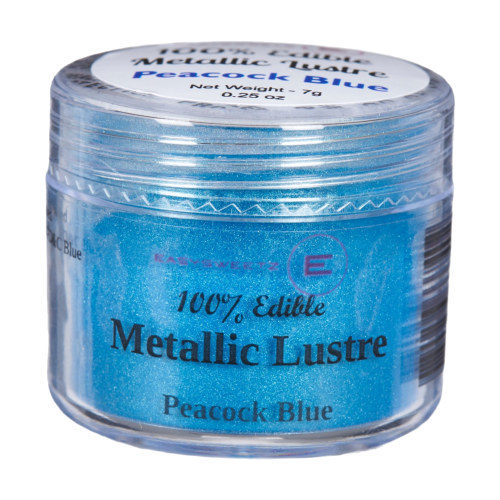 Lustre Métallique Comestible Bleu Paon