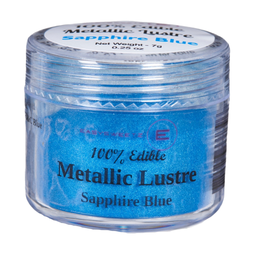 Lustre Métallique Comestible Bleu Saphir