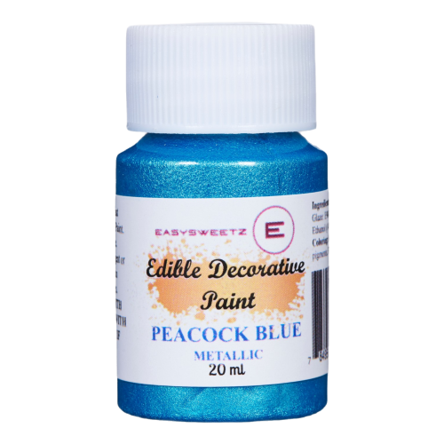 Edible Decorative Paint Peacock Blue