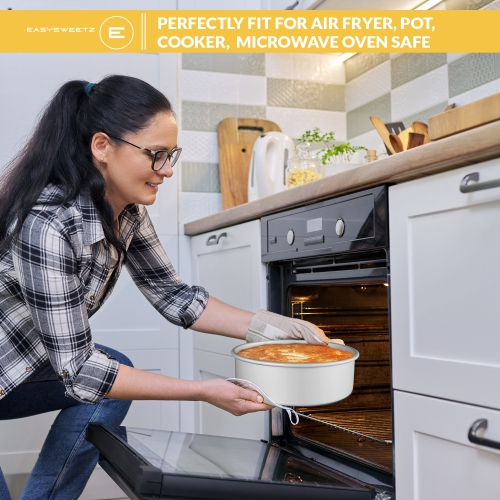 Moule à gâteau rond de 2 po de profondeur – Ensemble de 5