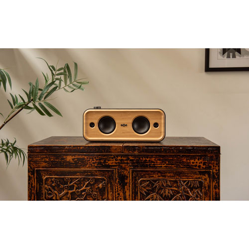 Haut-parleur sans fil Bluetooth résistant aux éclaboussures Get Together 2 XL de House of Marley - Noir signature