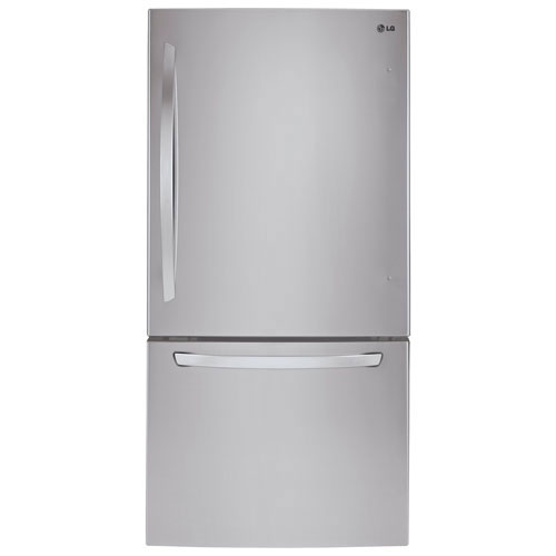 LG 30" 22.1 Cu. Ft. Bottom Freezer Refrigerator (LRDNS2200S) - Stainless Steel - Open Box - Scratch & Dent
