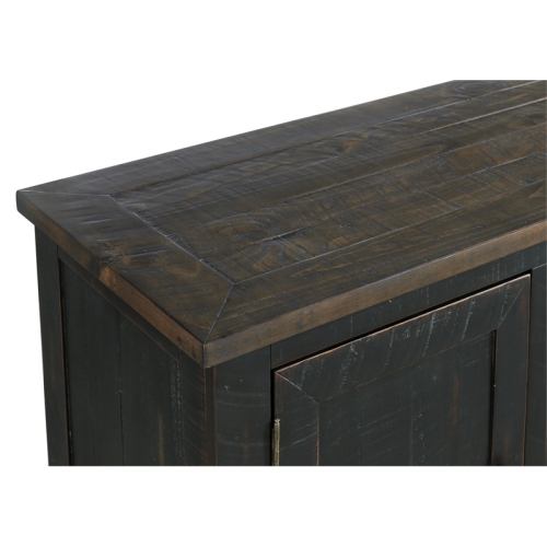 BOWERY HILL  Coastal 60" Wood Tv Stand In Black And In Brown