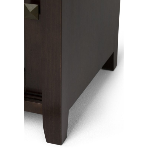 Simpli Cosmopolitan Wood 48"W TV Media Stand For TVs upto 50" in Mahogany Brown
